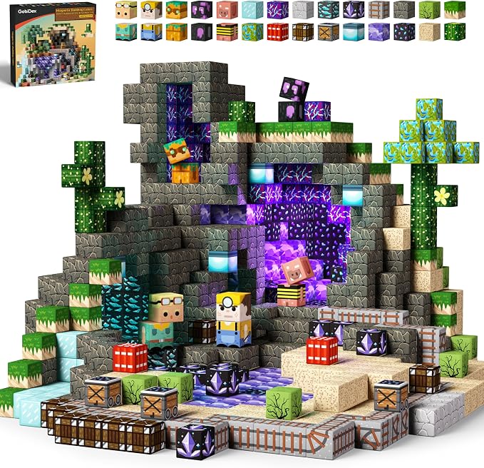 GobiDex Magnetic Building Blocks Kids Game-Based Build Magwonder World by GobiDex
