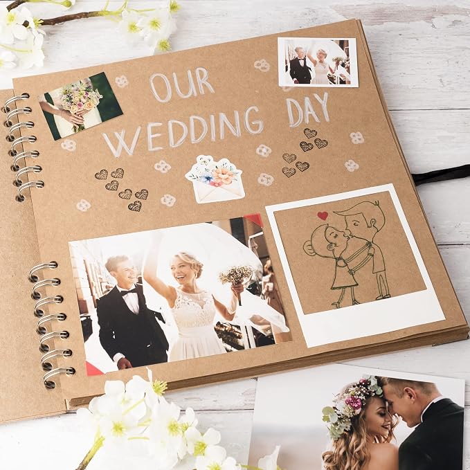 Bstorify 10 x 10 Inches Scrapbook Album - Image 5