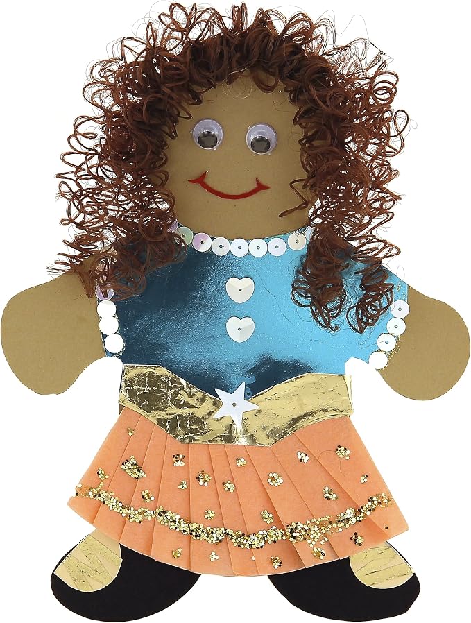 Hygloss 2 oz Curly Doll Hair for Crafts Assorted- Premium Synthetic Hair for - Image 7