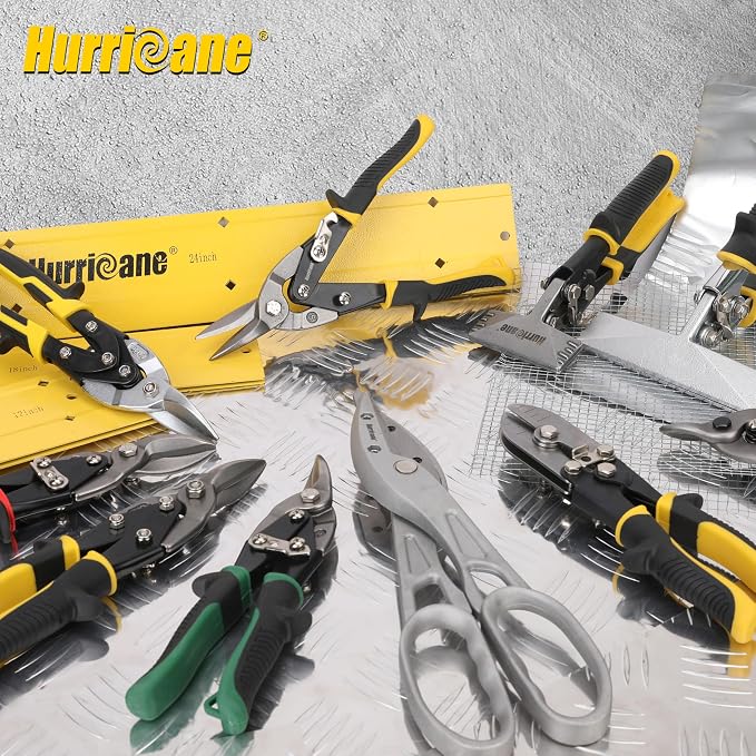 HURRICANE 10 inch Aviation Tin Snips, Straight Cut Metal Shears - Image 9