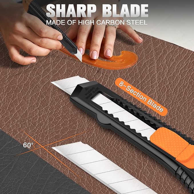 40 Pack Box Cutter Retractable Bulk, Box Cutters, Utility Knife, Box Cutter - Image 3