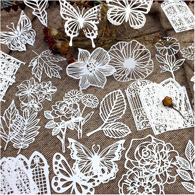 Diuhofart Vintage Scrapbook Embellishments Paper Cutout Lace by Diuhofart