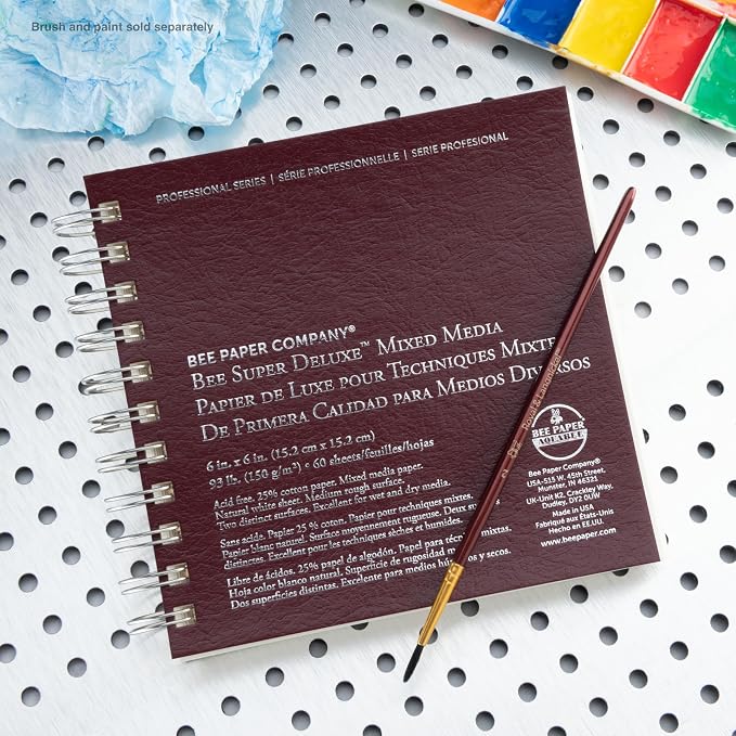 Bee Paper - 6"x 6" Super Deluxe Mixed Media Sketching Pad, 60 Sheets - Image 3