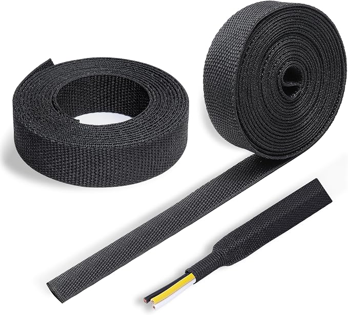 Braided Sleeving Heat Shrinkable Fabric 2:1 Ratio- Abrasion Protection by BuyUneed
