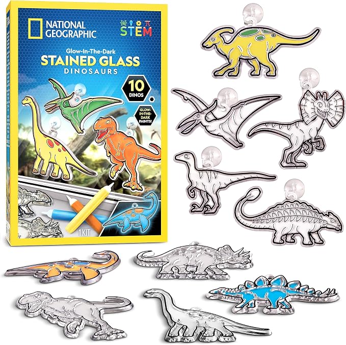 National Geographic Kids Stained Glass Kit by BlueMarbleToys