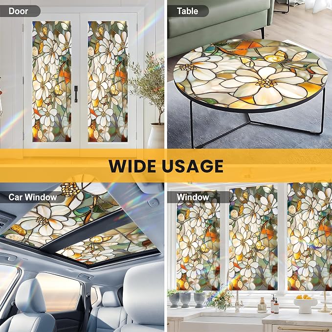 Stained Glass Window Privacy Film Static Cling - Image 8