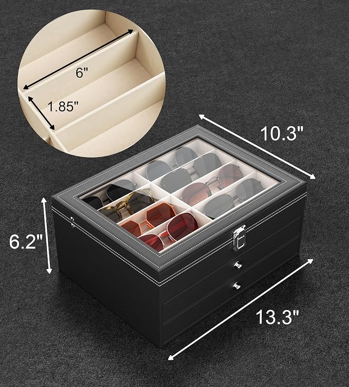 NEWLOOP 10/30 Slots Sunglass Organizer - Image 5