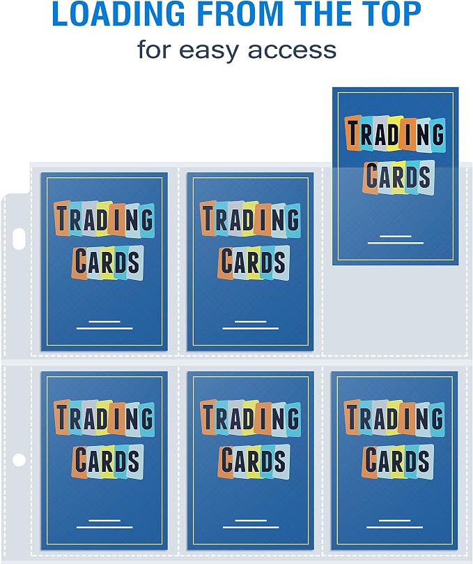 120 Pack 9 Pocket Page Protectors, Sooez Single Sided Trading Card Sleeves - Image 3
