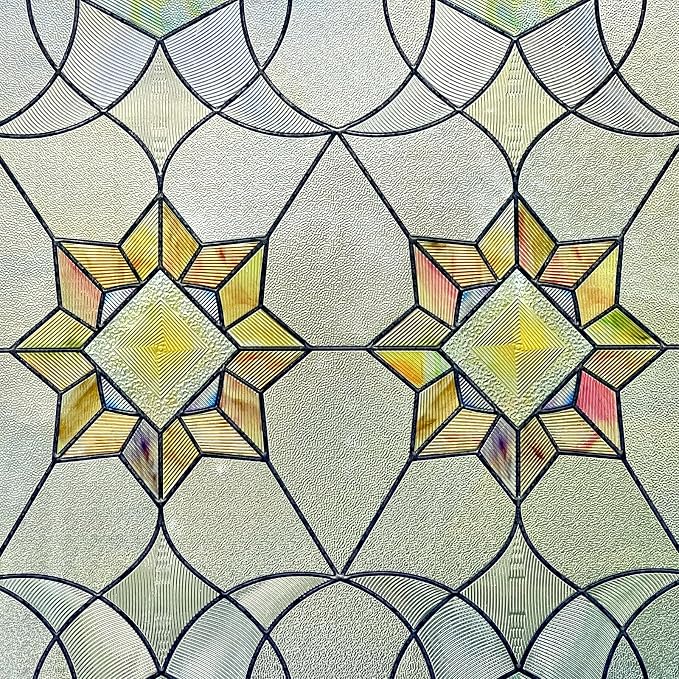 3D Stained Glass Window Film, Decorative Window Privacy Film - Image 2