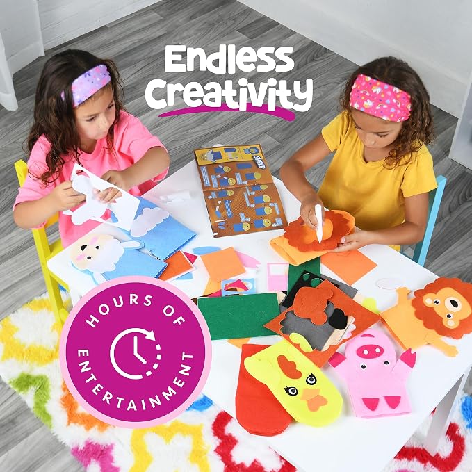 Hand Puppet Kit – Make Your Own Animal Characters, 10 Felt Pieces, Simple - Image 5