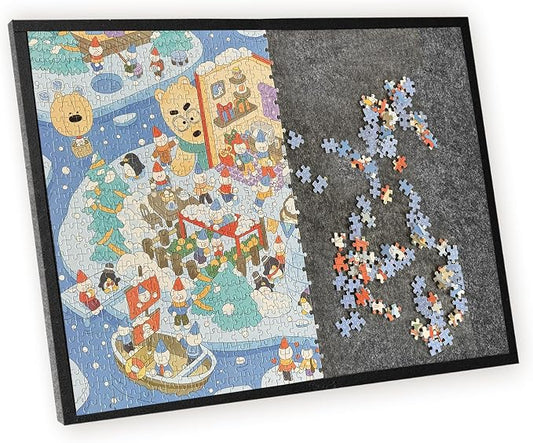 1000 Pieces Puzzle Board, 31.5x23.6 Felt Puzzle Storage Mat | Portable surface by Buyitnow