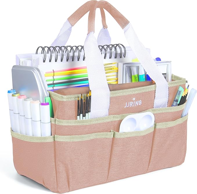 JJRING Craft Organizer Tote Bag, Art Storage Caddy by JJRING
