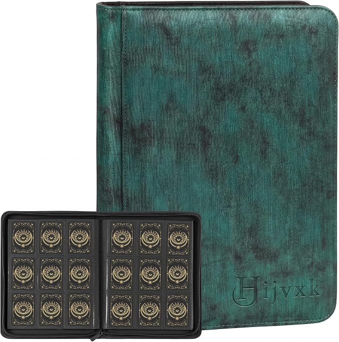 Card Binder 9 Pocket, Premium 540 Double Sided Pocket Collection Binder by Hijvxk