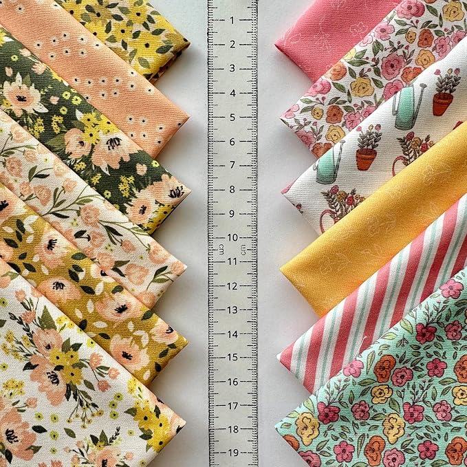 Spring Garden Floral Cotton Fabric Bundle – 60 Pre-Cut Squares, 100% Cotton 140 - Image 4