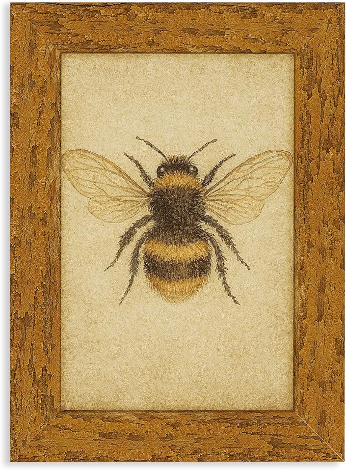puthiac 5x7 Rustic Farmhouse Picture Frame, Honey Oak, 1 Pack | Distressed MDF by PUTHIAC