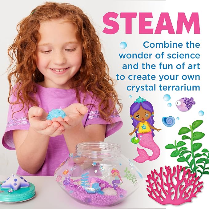 Creativity for Kids Crystal Mermaid Terrarium Kit - Image 7