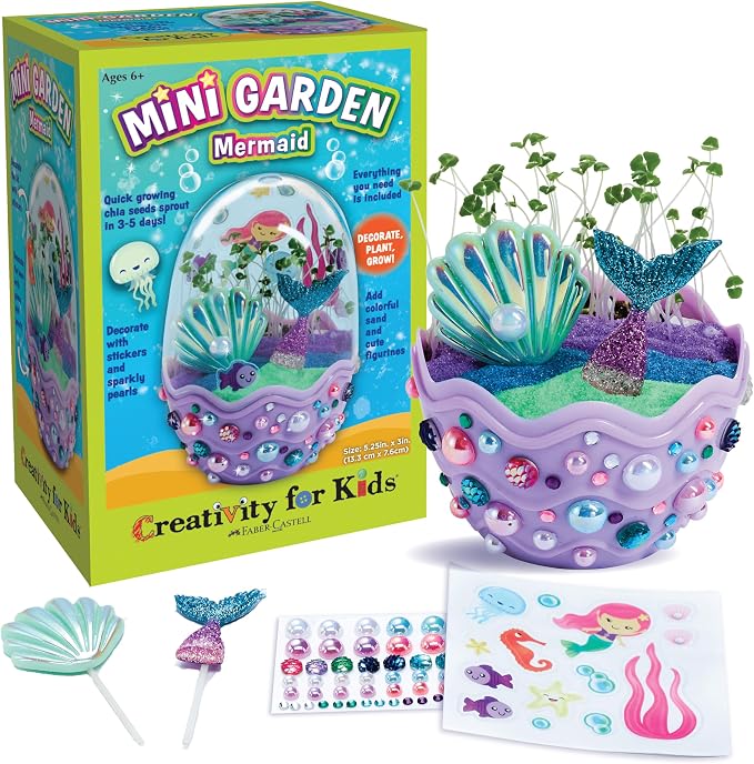 Creativity for Kids Mini Garden: Mermaid Terrarium Kit by CreativityforKids