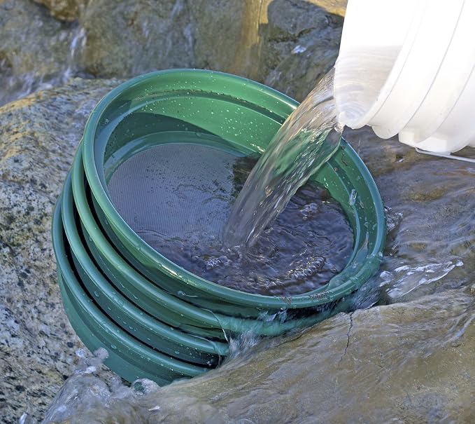 SE 9-Piece Patented 13.25-Inch Wide Stackable Sifting Pan Set - Image 4