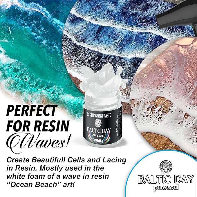 BALTIC DAY 50 Color Epoxy Pigment Paste Set – Opaque Resin Colorant, High - Image 2