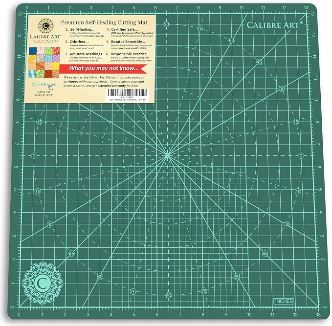 Calibre Art Rotating Self Healing Cutting Mat 14x14 by Calibre+Art