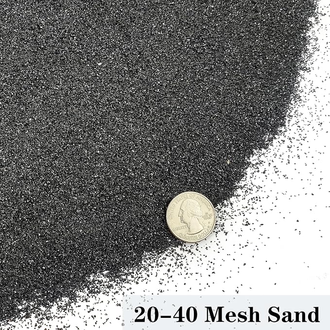 YISZM Aquarium Sand, 10lbs Black Fish Tank Sand, Aquarium Gravel Substrate - Image 3