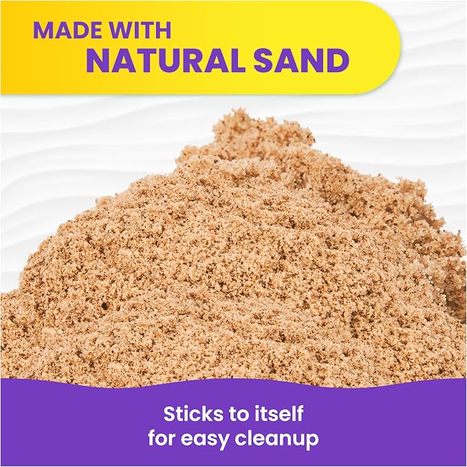 Kinetic Sand 5.5lb Brown Sand Amazon Exclusive, Sensory Toys, Ages 3+ | - Image 4
