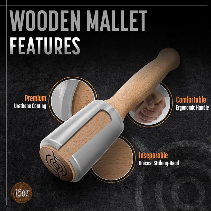 Precision Wood Carving Mallet 15oz - Image 5