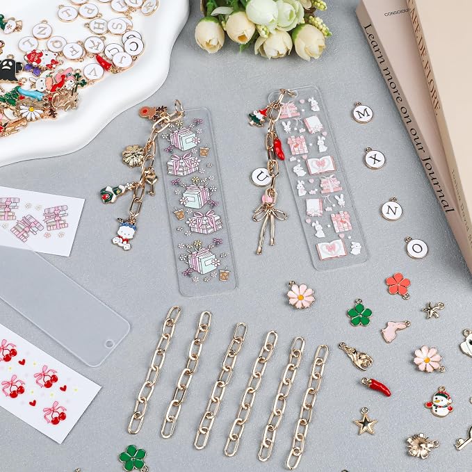 106 Pcs Bow Acrylic Bookmark Blanks Thicken 8 DIY Bookmark Making 10 Bow UV DTF - Image 5