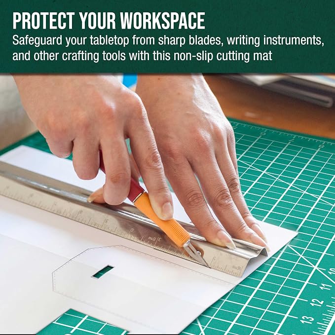 U.S. Art Supply 9" x 12" Self-Healing Cutting Mat 5-Ply - Image 6
