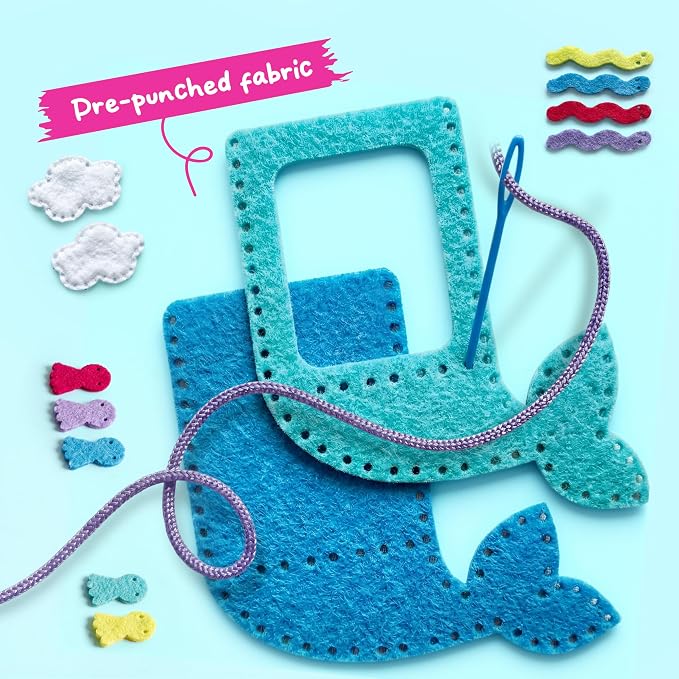 Klever Kits 7 Sewing Projects- My First Kids Sewing Kit- Easy DIY Arts and - Image 5