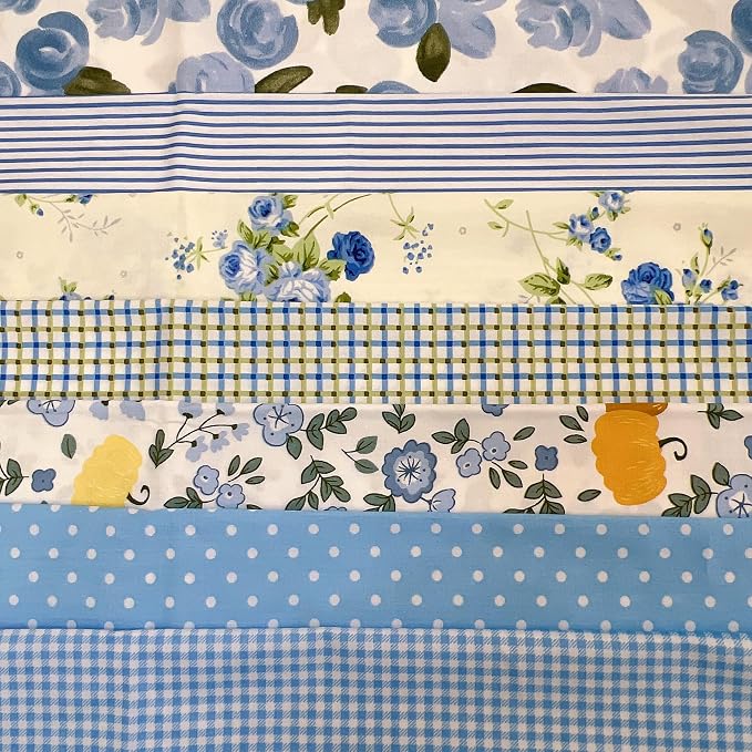 Cotton Fabric DIY Making Supplies Quilting Patchwork Fabric Fat Quarter Bundles by Antetek