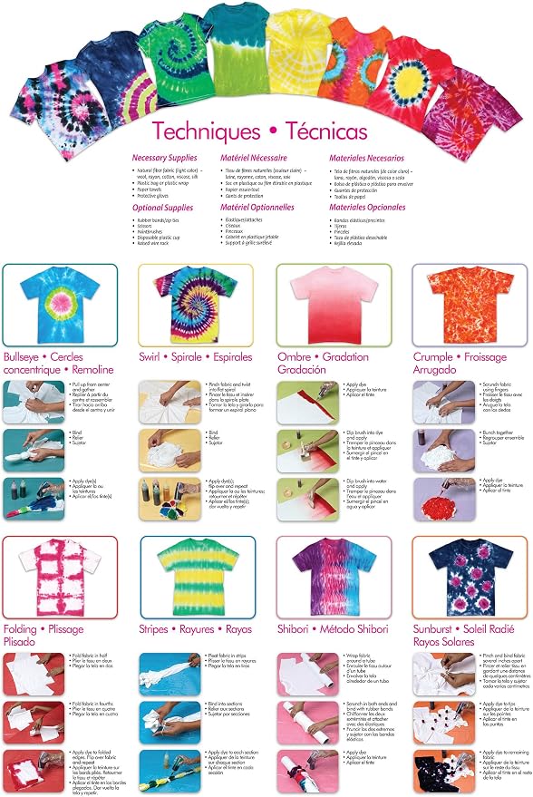 Tulip One-Step Tie-Dye Kit Neon, Party Activity, Permanent Fabric Dye, Vibrant - Image 3