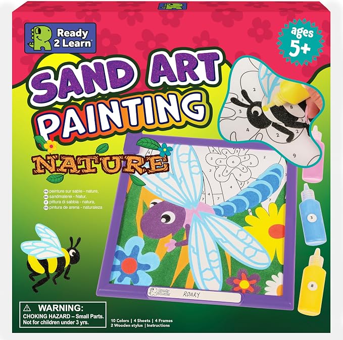 READY 2 LEARN Sand Art Painting | Nature | 4 Themed Sand Art Pictures | 10 by Ready2Learn
