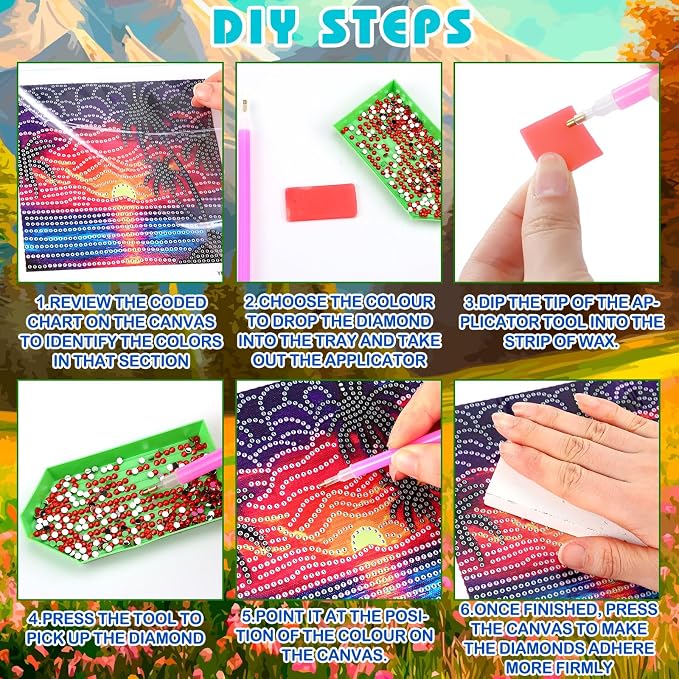 Trandraft 13 Pcs Scenery Seasonal Diamond Art Kits - Image 3
