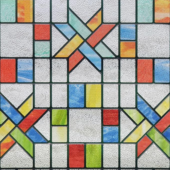 3D Stained Glass Window Film, Decorative Window Privacy Film - Image 2