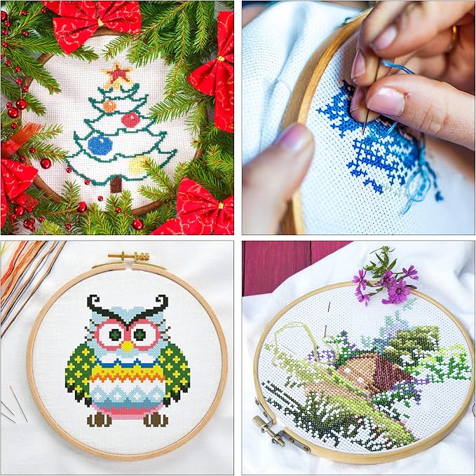 INSCRAFT 304 Pack Embroidery Kit, 200 Colors Threads, Instructions, Bag and - Image 5