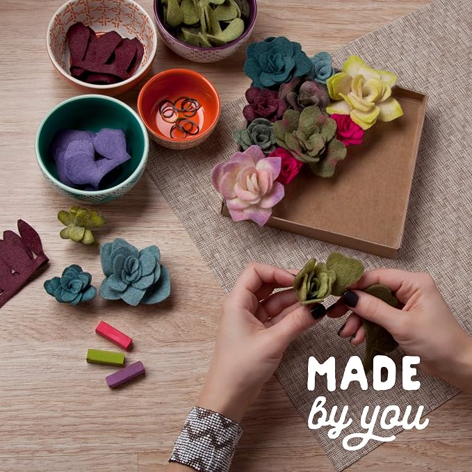 Craft Crush — Felt Succulents Craft Kit — Display Kit — Fun & Easy — Ages 13+ - Image 4