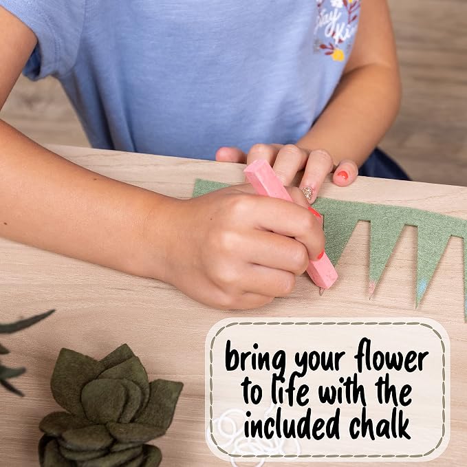Hapinest DIY Potted Felt Succulents Craft Kit - Image 8