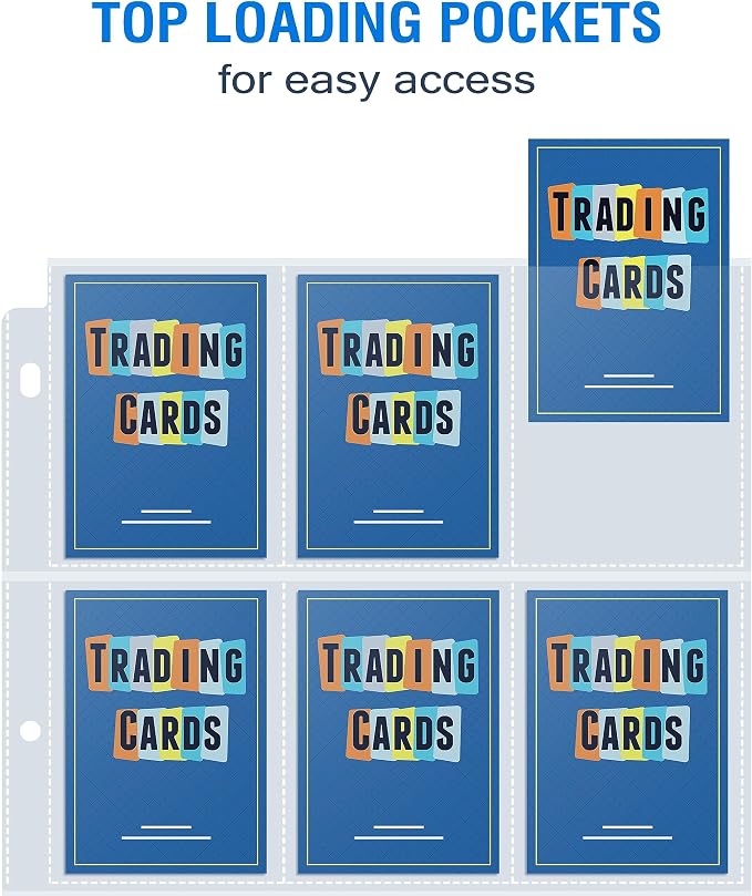 Sooez 9 Pocket Page Protectors, Trading Card Sleeves - Image 3