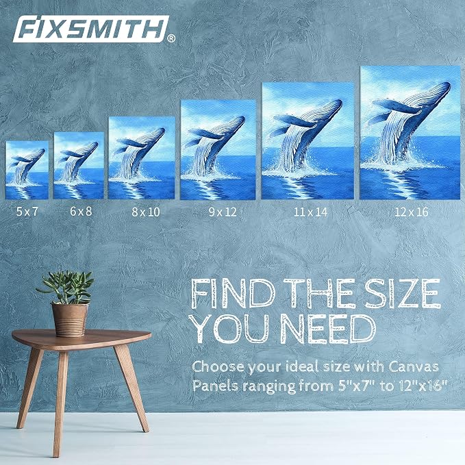 FIXSMITH Canvas Boards for Painting 8x10 Inch, Super Value 12 Pack White Blank - Image 7