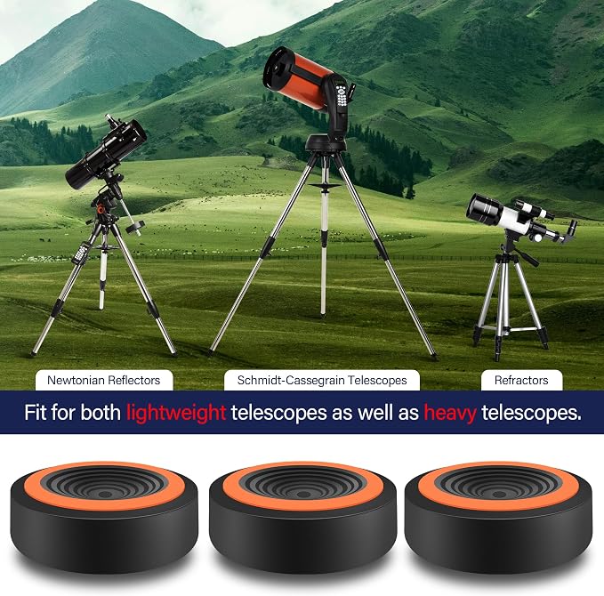 Astromania Anti Vibration Pads for Telescope Mount & Camera Tripod, Vibration - Image 5