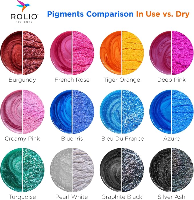 Rolio Premium Mica Powder Pearlescent Color Pigment - Image 3