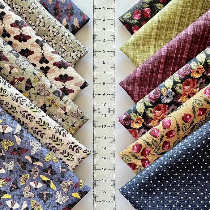Vintage Floral & Botanical Cotton Fabric Bundle – 60 Pre-Cut Squares, 100% - Image 6