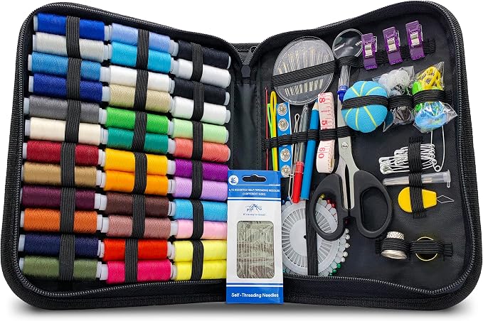 Vellostar Large Sewing Kit for Adults & Beginners – Portable Needle and Thread by VELLOSTAR
