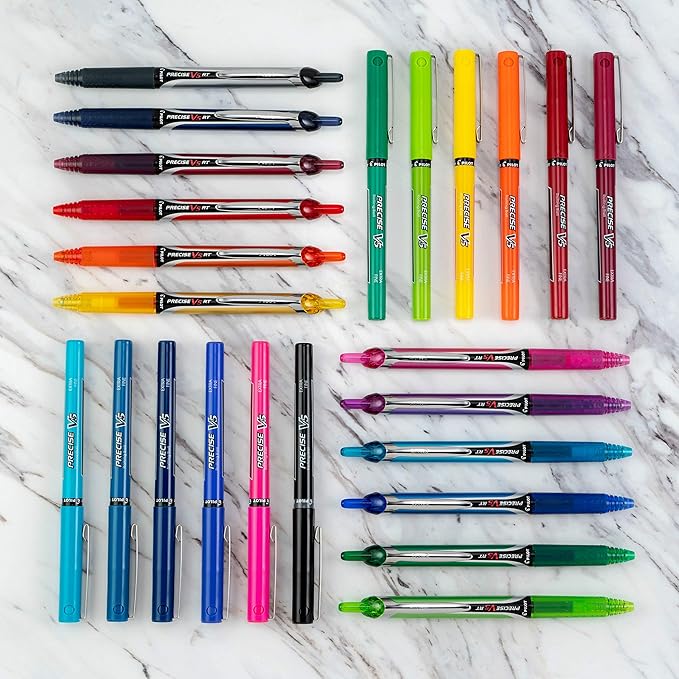 PILOT, Precise V5 RT Refillable & Retractable Rolling Ball Pens, Extra Fine - Image 4