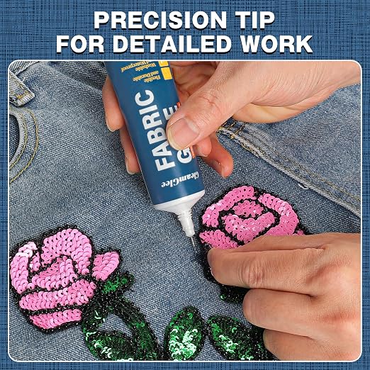 Fabric Glue Permanent, 100ml Extra Strong Fabric Adhesive, Washable Clear - Image 4