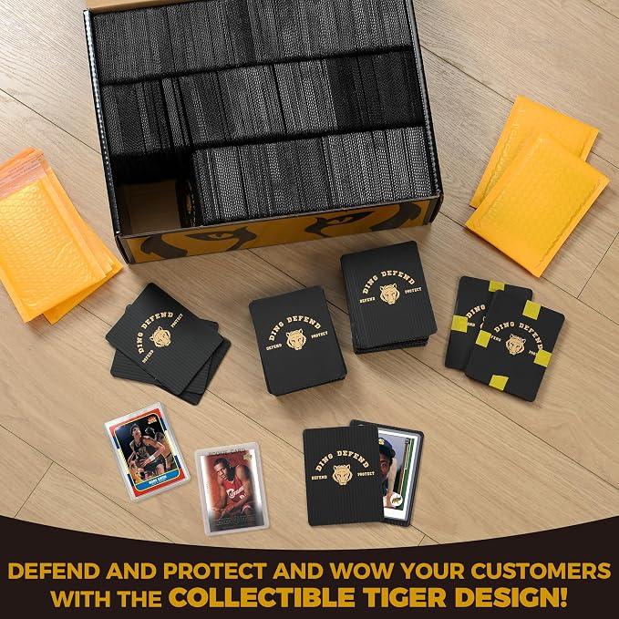 510 Pack Ding Defend Trading Card Shipping Protectors Hard Plastic Card Slab - Image 6