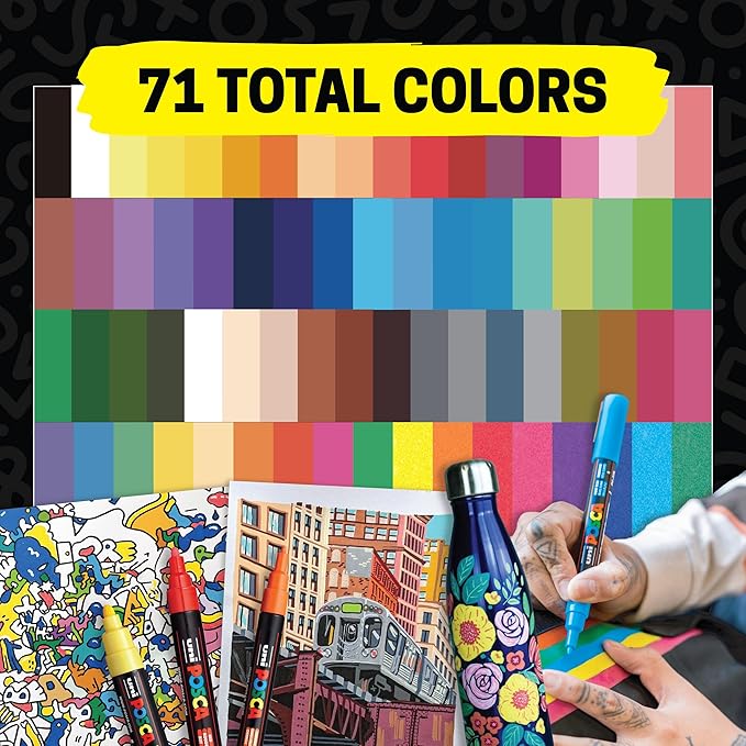 posca Paint Markers, 3M Fine Point Acrylic Paint Pens - Image 7