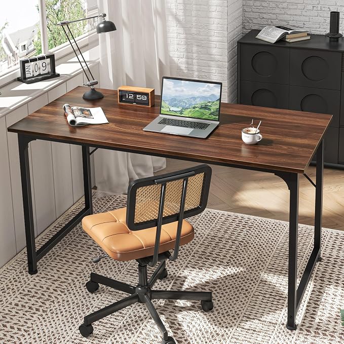 Huuger Computer Desk, 48 Inch Office Desk, Gaming Desk - Image 6