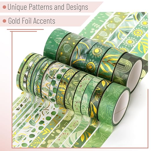Mr. Pen- Washi Tape Set, 21 Rolls, 5.5 Yards/Roll | Washi Tape - Image 3